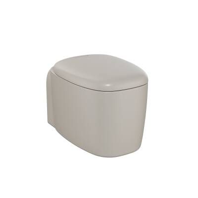 VitrA Plural Asma klozet 7830B420-0090 Rim-ex - gizli montajlı - 55 cm - taharet borulu - taharet borusu girişi sıva altı uygulamalı - Clean - mat bej - 1