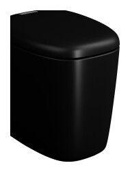 VitrA Plural Yerden klozet 7815B483-0090 Rim-ex - duvara tam dayalı - 55 cm - taharet borulu - taharet borusu girişi sıva altı uygulamalı - Clean - mat siyah 