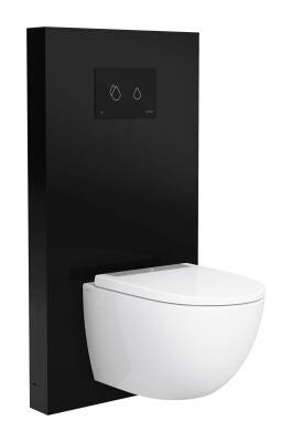 VitrA RenoForm Platform 773-5761-01 Asma Klozetler için Taharet Deliksiz Siyah - 10,5 cm - 1