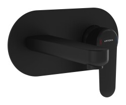 Artema Root Round Ankastre Lavabo Bataryası A4272136 Sıva Üstü Grubu - Mat Siyah - 1