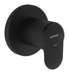 Artema Root Round Ankastre Stop Valf A4273036 Sıva Üstü Grubu - Mat Siyah