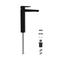 Artema Root Square Lavabo Bataryası A4273336 Çanak - Mat Siyah - 2