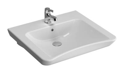 VitrA S20 Lavabo 5289B003-0001 Özel ihtiyaç - 60x55 cm - tek armatür delikli - su taşma delikli - beyaz - 1