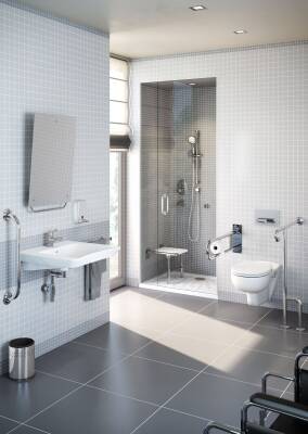 VitrA S20 Lavabo 5289B003-0001 Özel ihtiyaç - 60x55 cm - tek armatür delikli - su taşma delikli - beyaz - 2