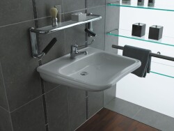 VitrA S20 Lavabo 5289B003-0001 Özel ihtiyaç - 60x55 cm - tek armatür delikli - su taşma delikli - beyaz - 3