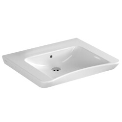 VitrA S20 Lavabo 5291B003-0012 Özel ihtiyaç - 65x56 cm - armatür deliksiz - su taşma delikli - beyaz 