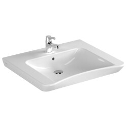 VitrA S20 Lavabo 5291L003-0001 Özel ihtiyaç - 65x56 cm - tek armatür delikli - su taşma delikli - beyaz 