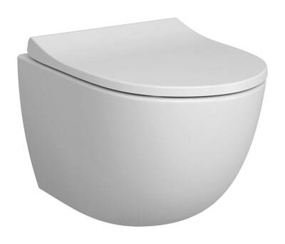 VitrA Sento Asma klozet 4337B003-0559 Gizli montajlı - kompakt - 50 cm - taharet borulu - taharet borusu girişi sıva altı uygulamalı - beyaz - 1