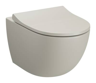 VitrA Sento Asma klozet 7748B020-0559 Rim-ex - gizli montajlı - 54 cm - taharet borulu - taharet borusu girişi sıva altı uygulamalı - mat bej - 1