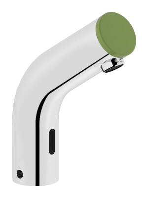 VitrA Sento Çocuk Temassız Lavabo Bataryası A47188 Elektrikli - Tek Su Girişli - Krom-Yeşil - 1