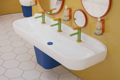 VitrA Sento Kids Takım klozet 7362B003-0092 SmoothFlush - duvara tam dayalı - 58 cm - taharet borulu - beyaz - 2