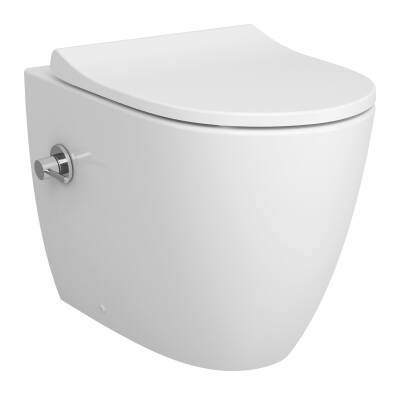 VitrA Sento Yerden klozet 7985B003-7200 Rim-ex - duvara tam dayalı - 54 cm - taharet borulu - entegre musluklu - beyaz - 1