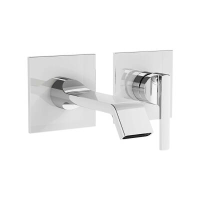 VitrA Suit Ankastre Lavabo Bataryası A42782 Sıva Üstü Grubu - Krom - 1