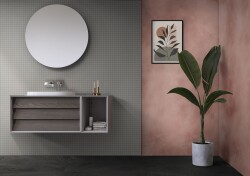 VitrA Suit Ankastre Lavabo Bataryası A42782 Sıva Üstü Grubu - Krom - 2