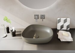 VitrA Suit Ankastre Lavabo Bataryası A42782 Sıva Üstü Grubu - Krom - 3