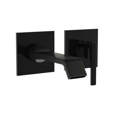 VitrA Suit Ankastre Lavabo Bataryası A4278239 Sıva Üstü Grubu - Parlak Siyah - 1