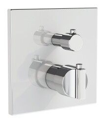 VitrA Suit Ankastre Termostatik Banyo Bataryası A42874 Sıva Üstü Grubu - V-Box - Krom 