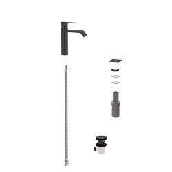 VitrA Suit Lavabo Bataryası A4281639 Üstten - Parlak Siyah - 3