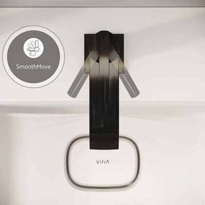 VitrA Suit Lavabo Bataryası A4281639 Üstten - Parlak Siyah - 4