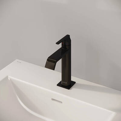VitrA Suit Lavabo Bataryası A4281639 Üstten - Parlak Siyah - 5
