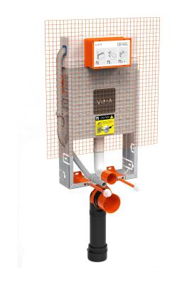 VitrA V12 Gömme Rezervuar 762-1800-02 Asma klozetler için metal ayaksız - 2 - 5/4 L - 1