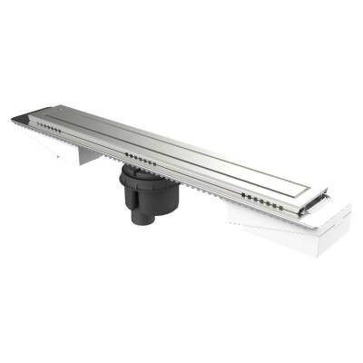 VitrA 5701203 Elegant V-Flow Duş Kanalı DK100 050 Mat Alttan Sifonlu - 1