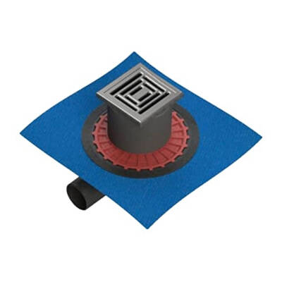 VitrA 59980103000 Style Dk800 10 Kare-Yalıtımlı Duş Kanalı, Mat Yandan 50 - 1