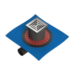 VitrA 59980107000 Style DK800 15cm Kare Yalıtımlı Yer Süzgeci - Parlak Krom Yandan - 5607318 - VitrA