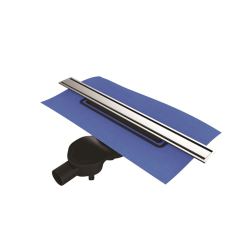 VitrA 59980476000 Eco-Flow V-Flow Dk100 40 Cm Duş Kanalı - Mat Krom Yandan - VitrA