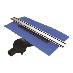 VitrA 59980478000 Eco-Flow V-Flow Dk100 50 Cm Duş Kanalı - Mat Krom Yandan - VitrA