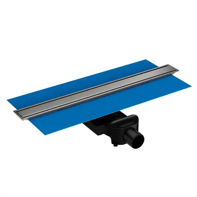 VitrA 59980482000 Eco-Flow Dk100 80 Cm Duş Kanalı - Mat Krom Yandan - 1