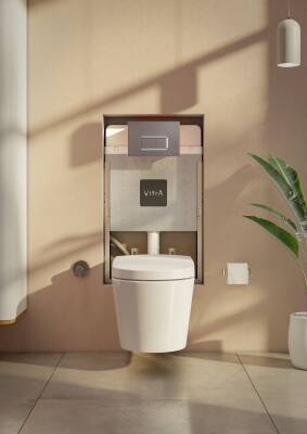 VitrA Nest Klozet kapağı 89-003-009 Duroplast - üstten sıkmalı - yavaş kapanır - metal menteşeli - beyaz - 3