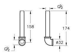 VitrA Ankastre Dırsek Grubu A42249 Krom - 2