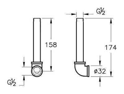 VitrA Ankastre Dırsek Grubu A42249 Krom - 2