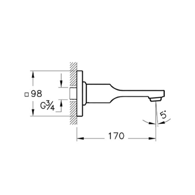 VitrA A4249123 Suit L Çıkış Ucu - Altın - 2