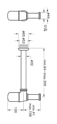 VitrA Lavabo/Eviye Sifonu A45122 T Tipi - 2