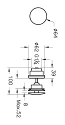 VitrA Lavabo Yuvarlak Süzgeci Universal A45149 Basmalı - Krom - 4