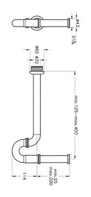 VitrA Lavabo Sifonu A45151 P Tipi - 2