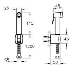 VitrA Taharet Duşu A4574723 Altın - 2