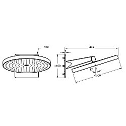 VitrA A4592236 Prime Round Duş Başlığı Siyah - 2