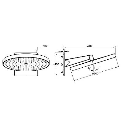 VitrA A4592236 Prime Round Duş Başlığı Siyah - 2