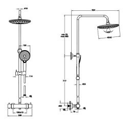 Artema AquaHeat Bliss 240 2F Duş Sistemi A4720526 Bakır - 3
