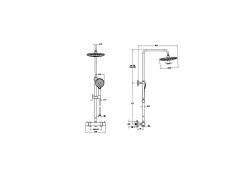 VitrA AquaHeat Bliss 240 2F Duş Sistemi A4720574 Soft Altın - 2