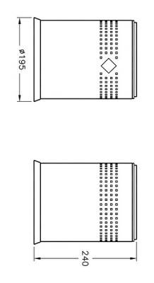 VitrA Arkitekta Çöp Kovası A44048 3 Lt. - Parlak Paslanmaz - 2