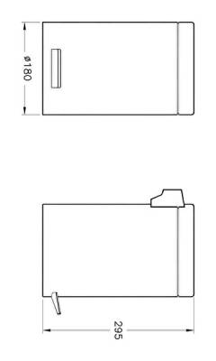 VitrA Arkitekta Çöp Kovası A44055 4 - 5 Lt. - Parlak Paslanmaz Çelik - 3