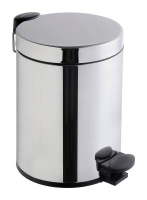 VitrA Arkitekta Çöp Kovası A44055 4 - 5 Lt. - Parlak Paslanmaz Çelik - 1