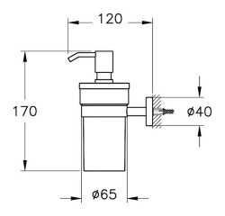 VitrA Base 200 Sıvı Sabunluk A44107 Krom - 3