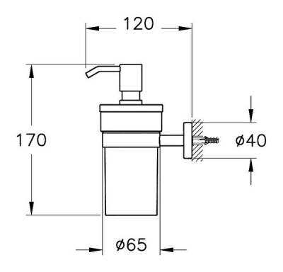 VitrA Base 200 Sıvı Sabunluk A44107 Krom - 3