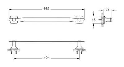 VitrA Base 400 Uzun Havluluk A44119 Krom - 2