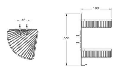 VitrA Base 400 Malzemelik A44160 İkili - Krom - 2